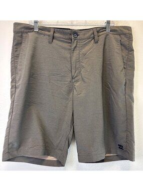 Billabong Mens Quick-Dry Stretch Hybrid Shorts Gray Casual Lightweight Size 38